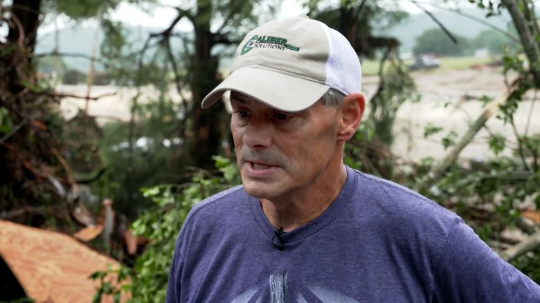 Searching for his 21-year-old daughter and her friends, the four of whom missing since flash floods swelled through parts of Texas on Friday, Ty Badon tells CNN’s Ed Lavandera that he’s praying for their survival as he continues to scour the area they were last believed to be near.