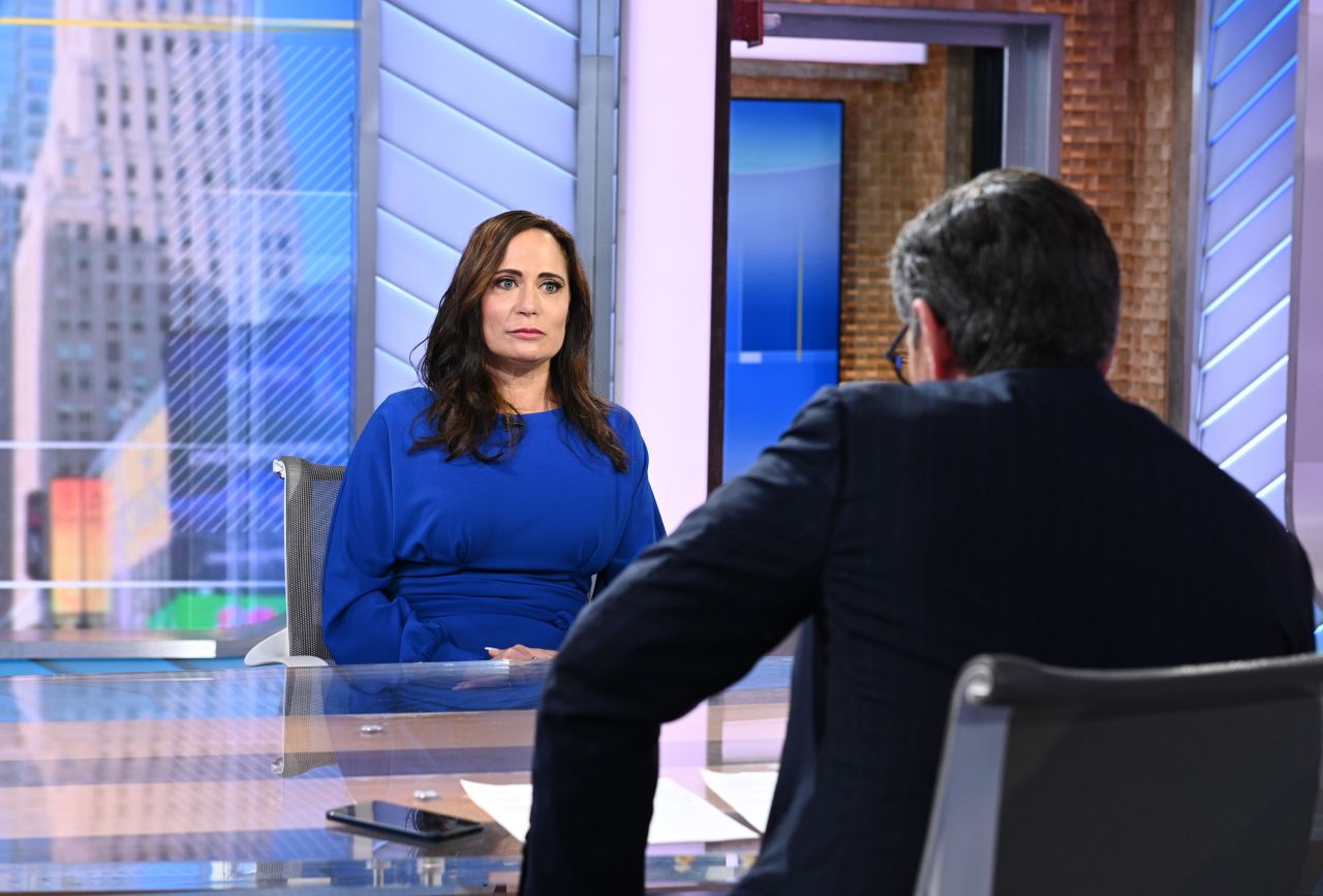 Stephanie Grisham is seen on ABC's Good Morning America, on October 4, 2021.