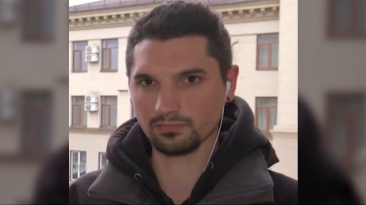 French journalist Frederic Leclerc-Imhoff pictured on April 23.