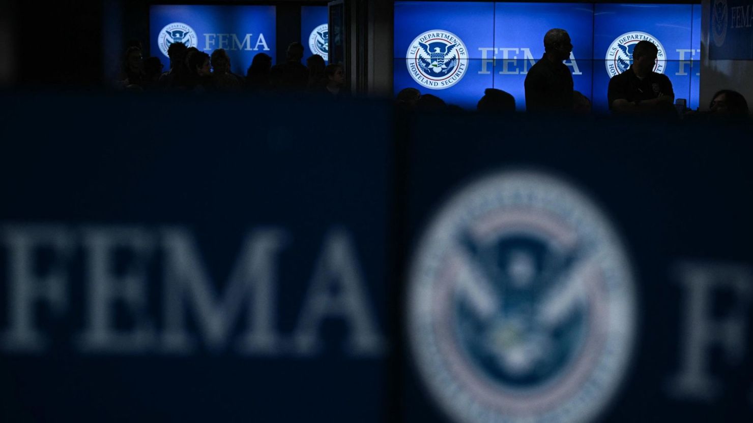 Una vista dentro de la sede de la FEMA en Washington, el 30 de septiembre de 2024.