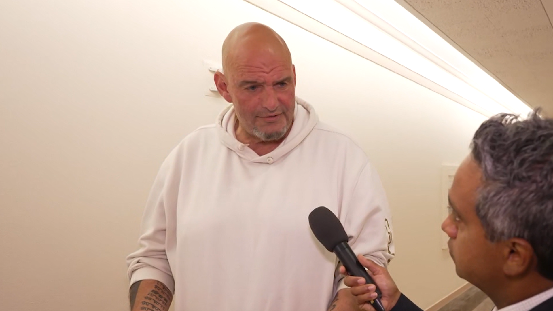 Fetterman calls out Democrats for not condemning LA protest violence.  Lawmakers respond.