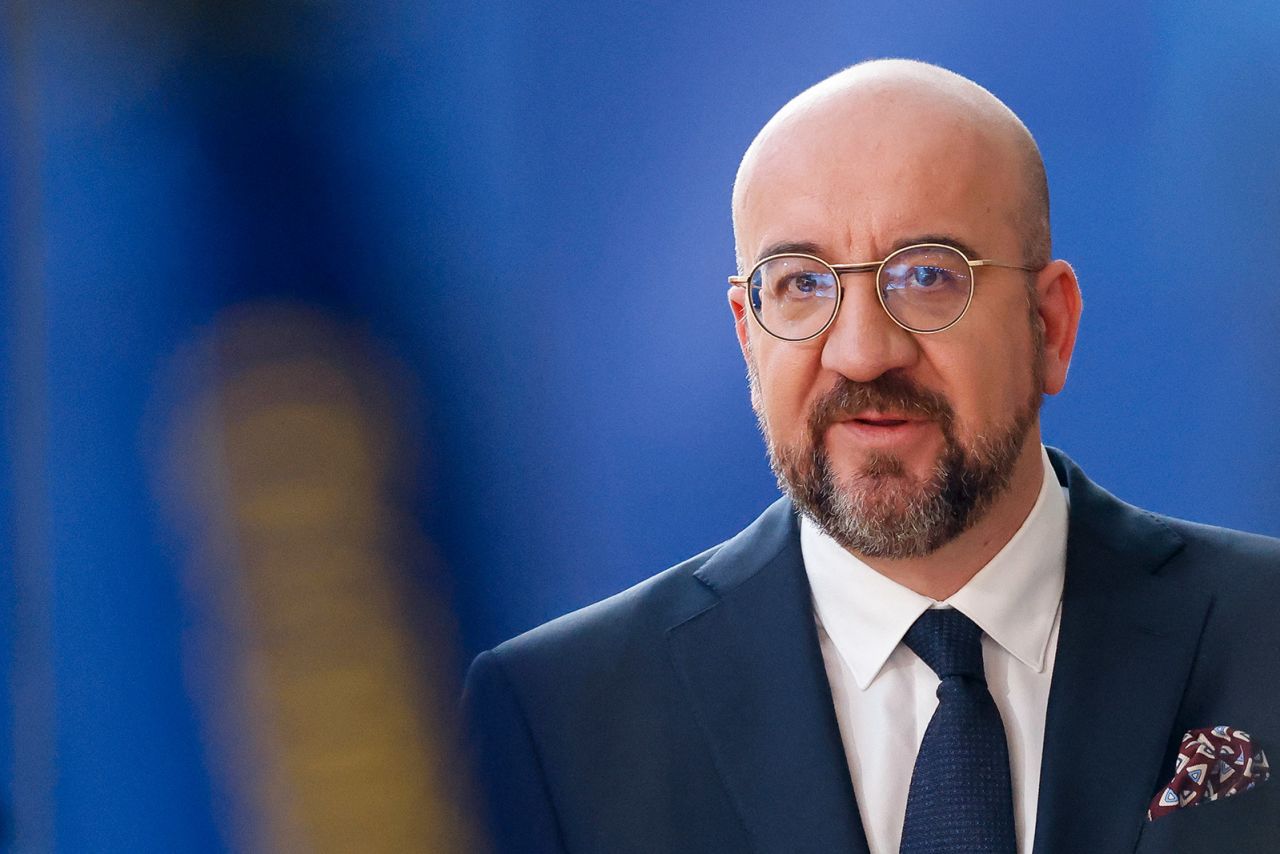 European Union Council President Charles Michel at the EU headquarters in Brussels, in April. 