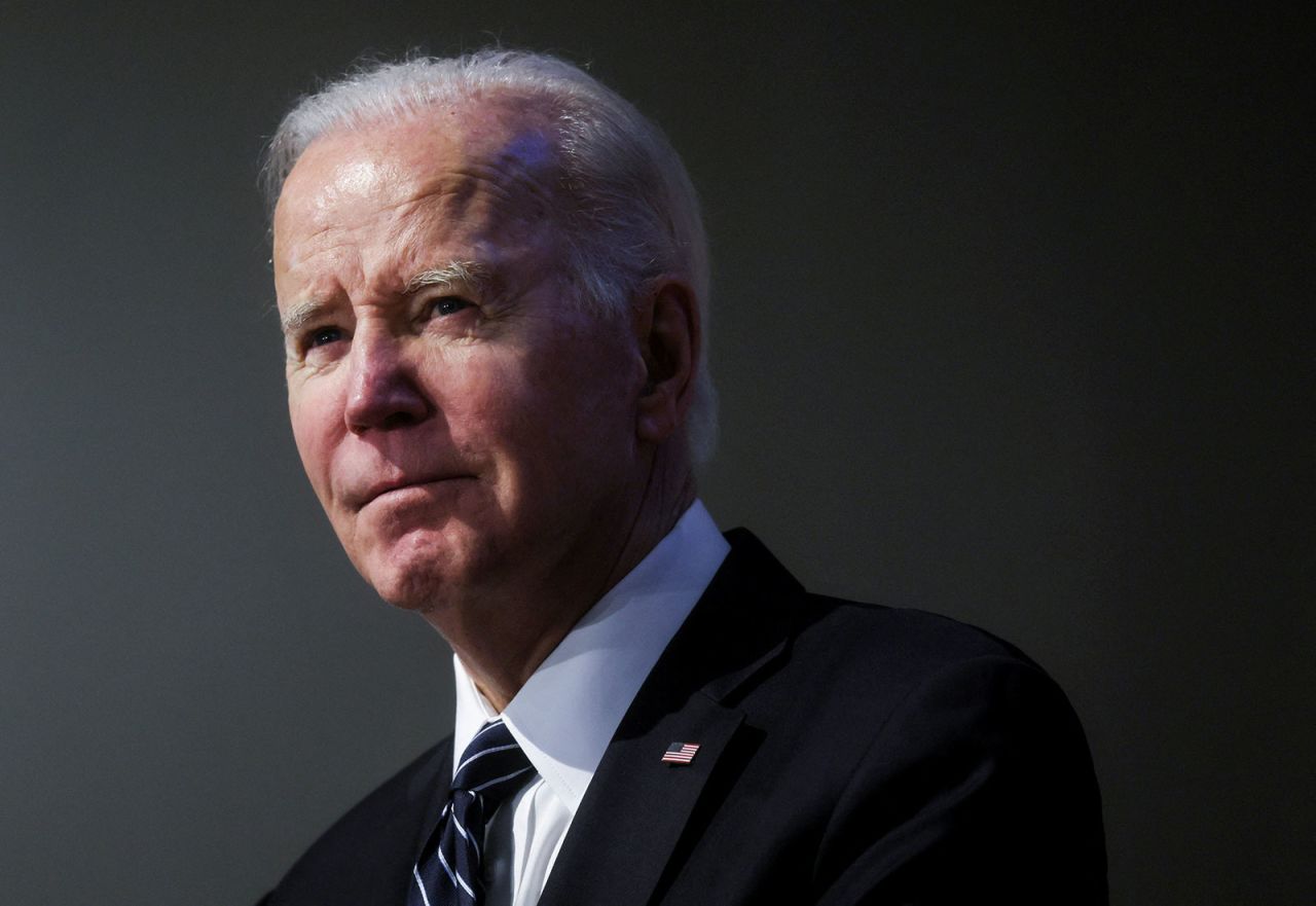 US President Joe Biden delivers remarks in Washington, DC, on March 1. 