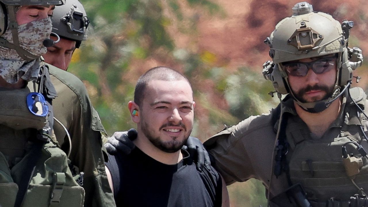 Almog Meir Jan, one of four hostages rescued from the central Gaza Strip on Saturday, in Ramat Gan, Israel, on June 8.