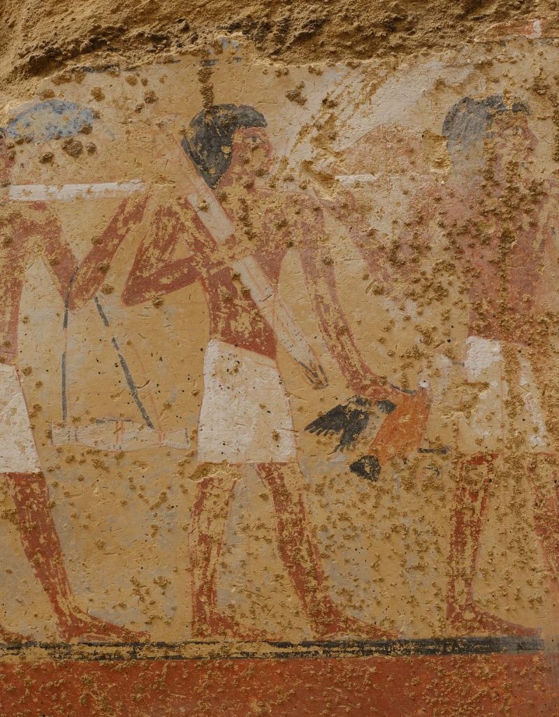 The painted decoration of the tomb of Seneb-nebef at Dahshur/Egypt.