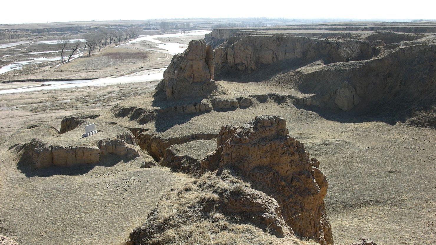 A view of the landscape at Xujiayao, a site in China where 21 fossils found in the 1970s are now believed to belong to a previously unknown human species.