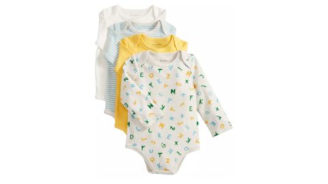 First Impressions Baby 4-Pack Printed Bodysuits