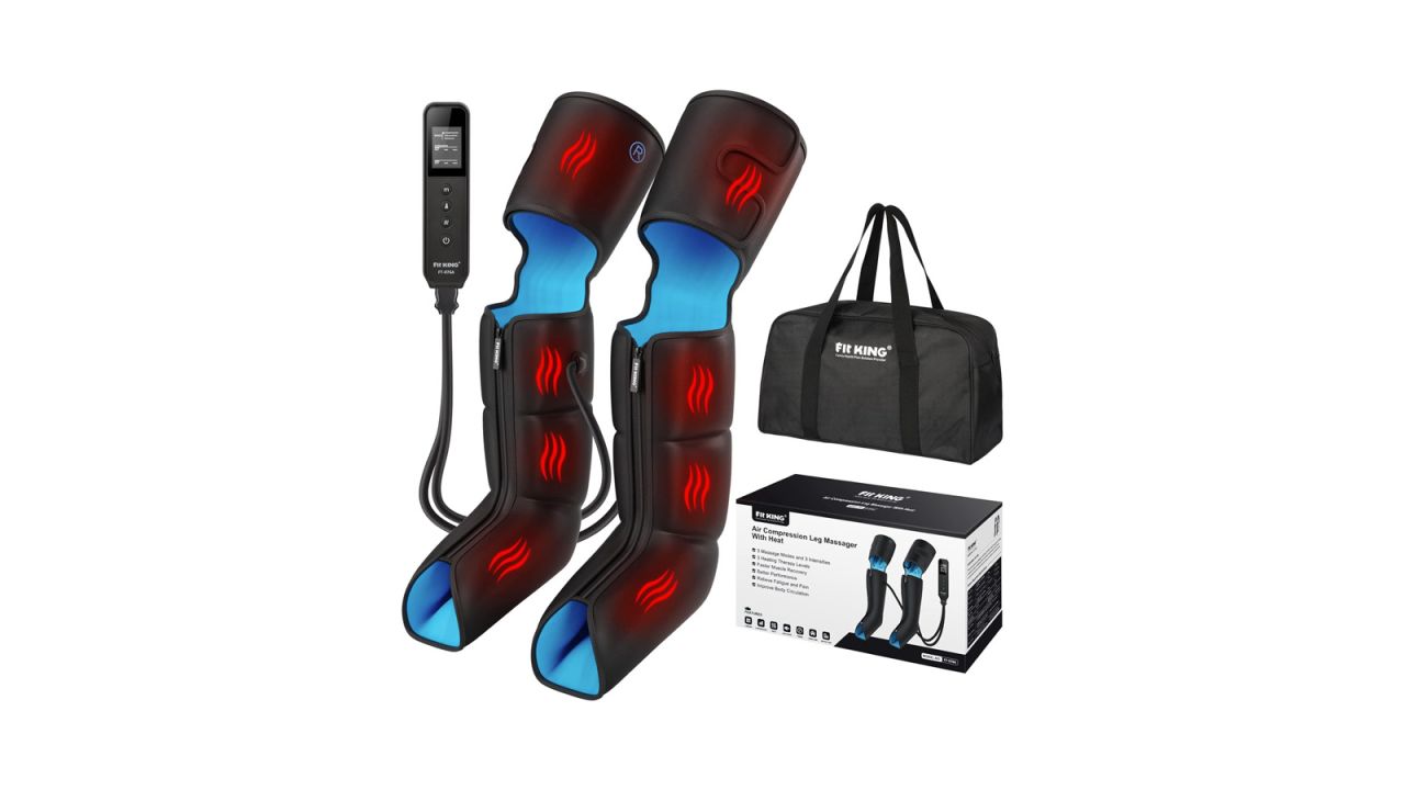 Fit King Air Compression Leg Massager With Heat