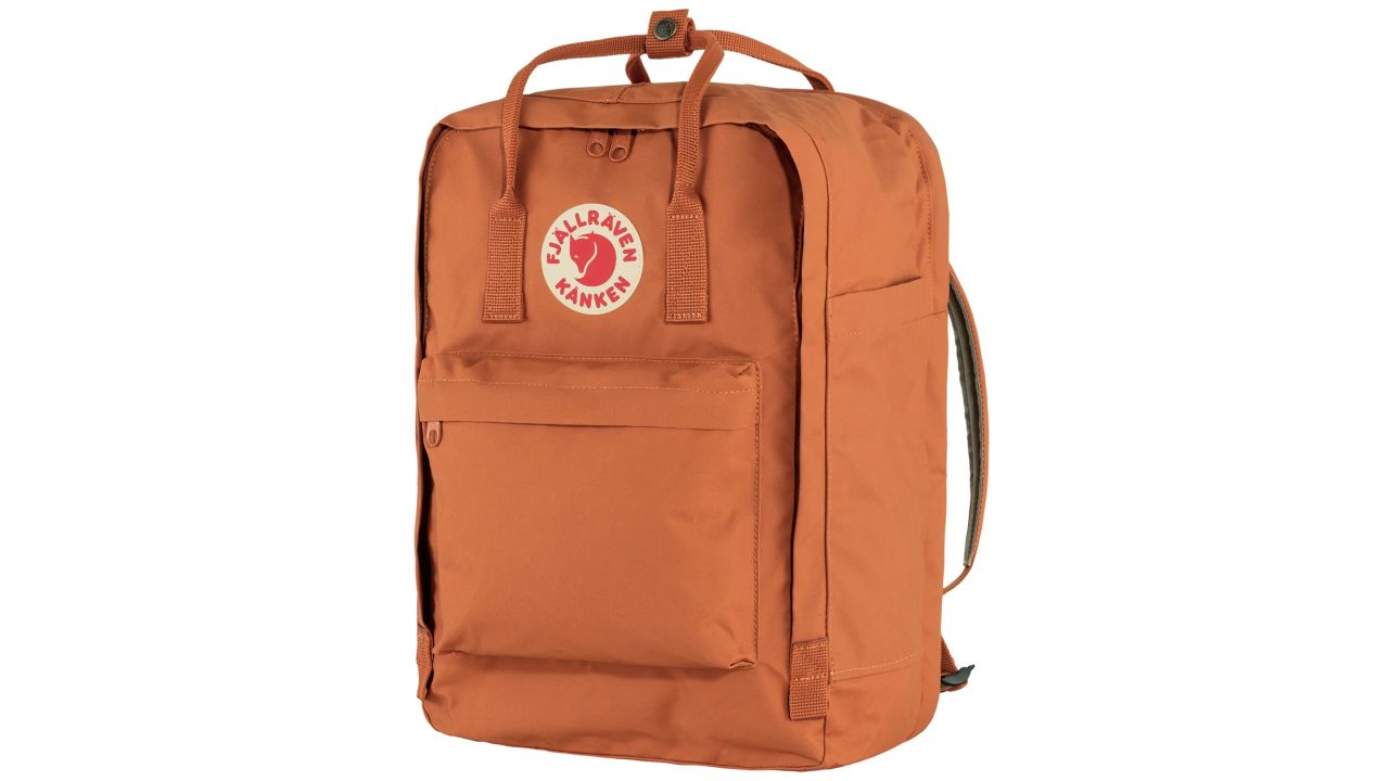 Orange Fjallraven Kanken 17-Inch Backpack