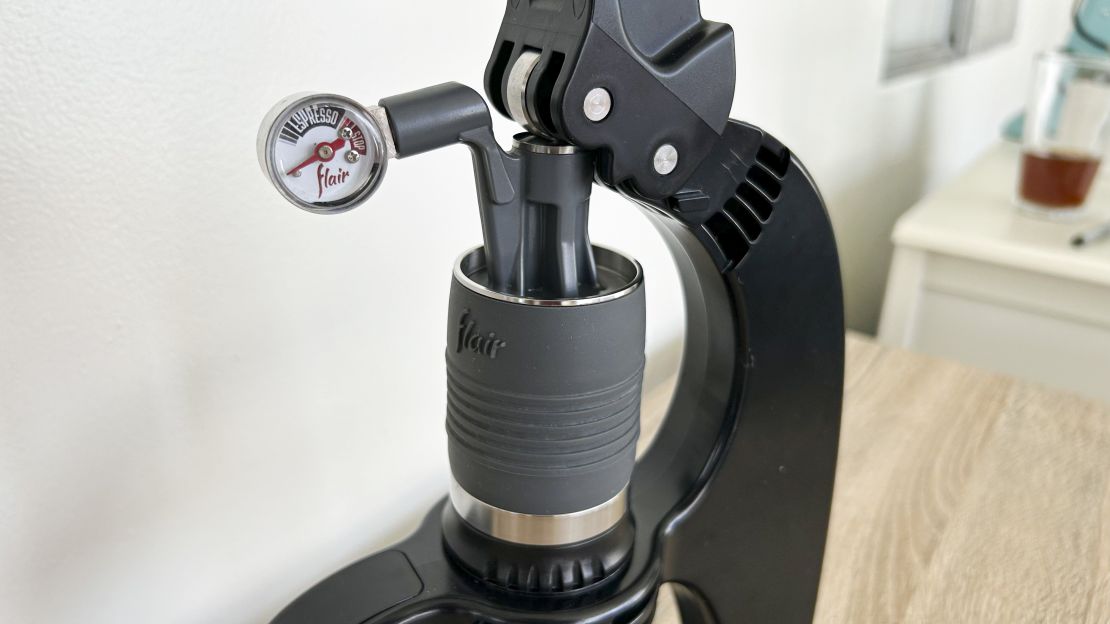 Flair Neo Flex espresso maker brew head and piston