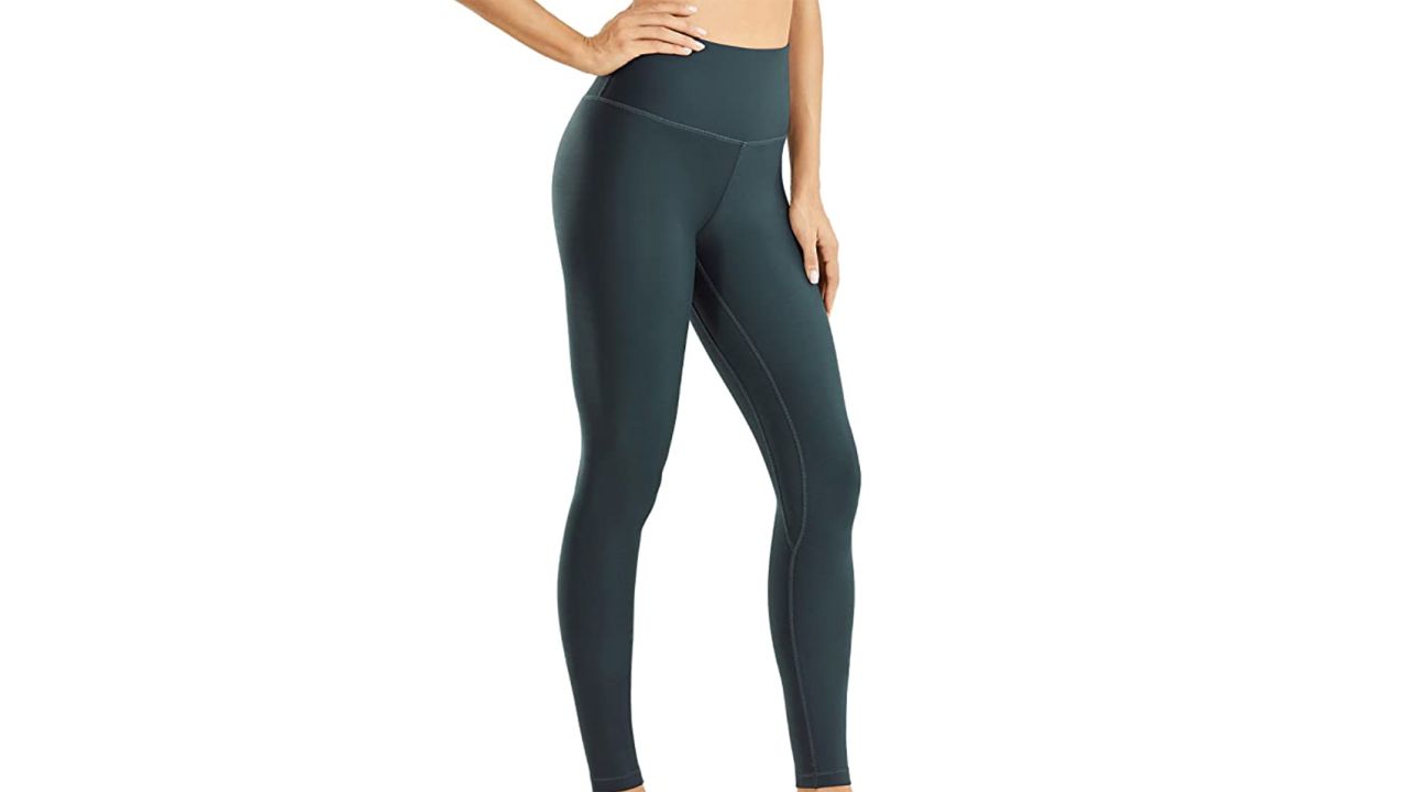 Buy CRZ YOGA Fleece Lined Leggings Women 7/8 High Waist Yoga Pants Winter  Warm Workout Tight with Pockets -25 Inches Black XX-Small at