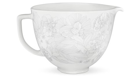 5 Quart Whispering Floral Ceramic Bowl