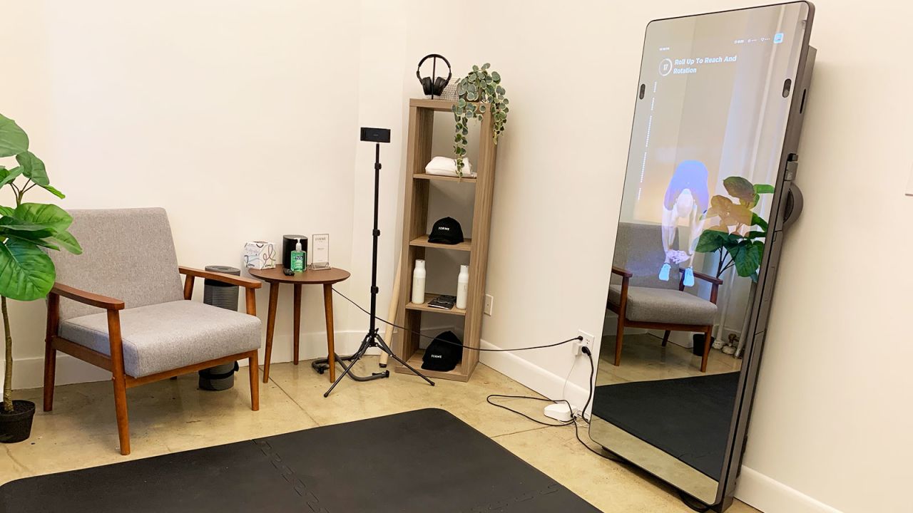 The Forme Studio will look like an expensive full-length mirror anywhere in your home