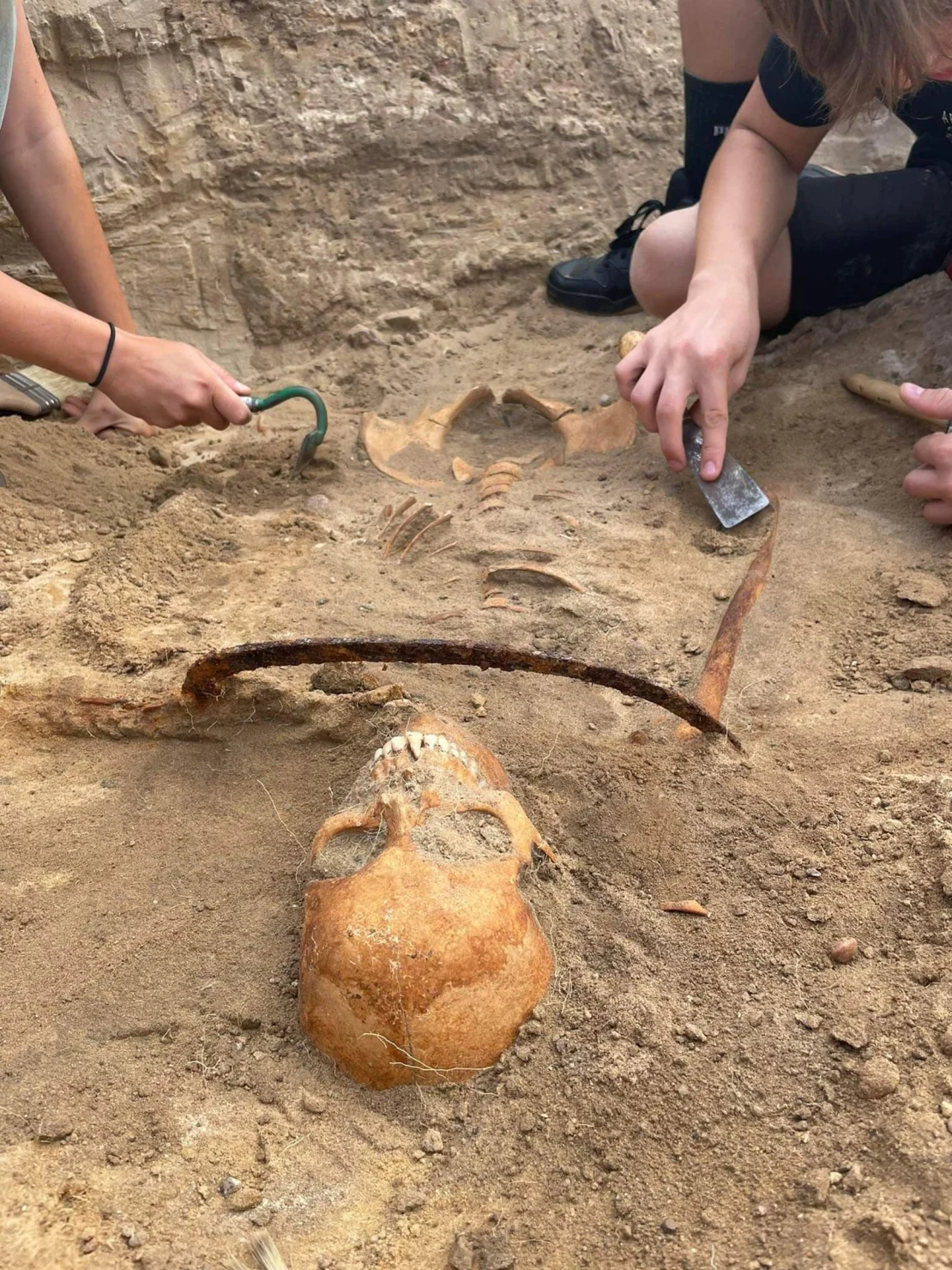 Zosia was found buried with a sickle across her neck and a padlock on her toe, a folk practice intended to stop the dead from coming back to life. Caravan Media Ltd