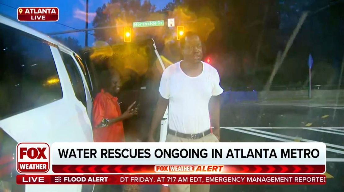 Angelina Madut with her husband after the rescue.