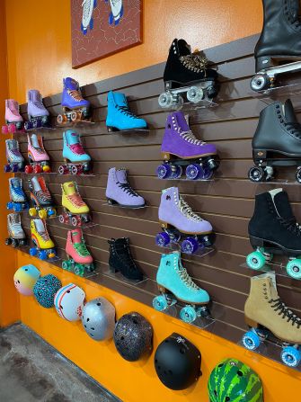 <strong>Fresa's Skate Shop: </strong>Skates and blades are for sale at Fresa's, a hub for Las Vegas skaters.