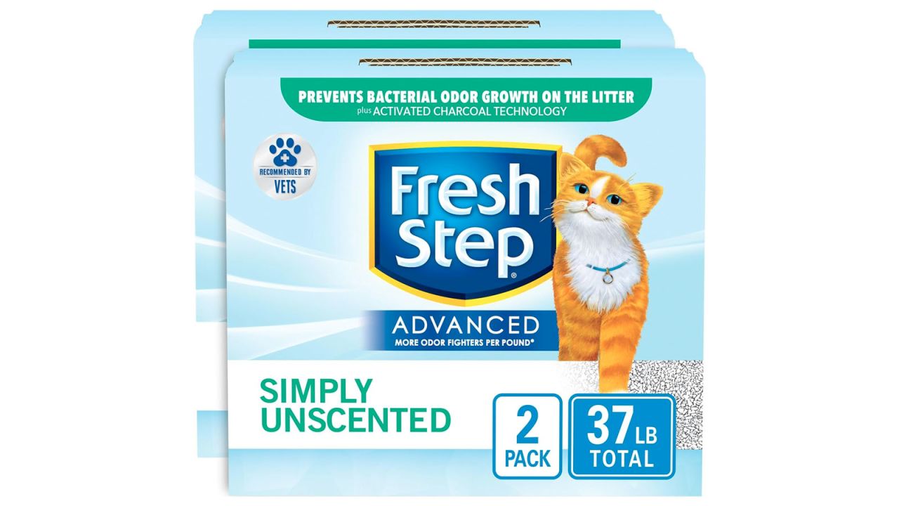  Fresh Step Clumping Cat Litter, Advanced, Simply Unscented, Extra Large, 37 Pounds total (2 Pack of 18.5lb Boxes).jpg