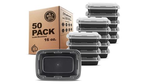 Freshware Storage Containers With Lids, 50-Pack