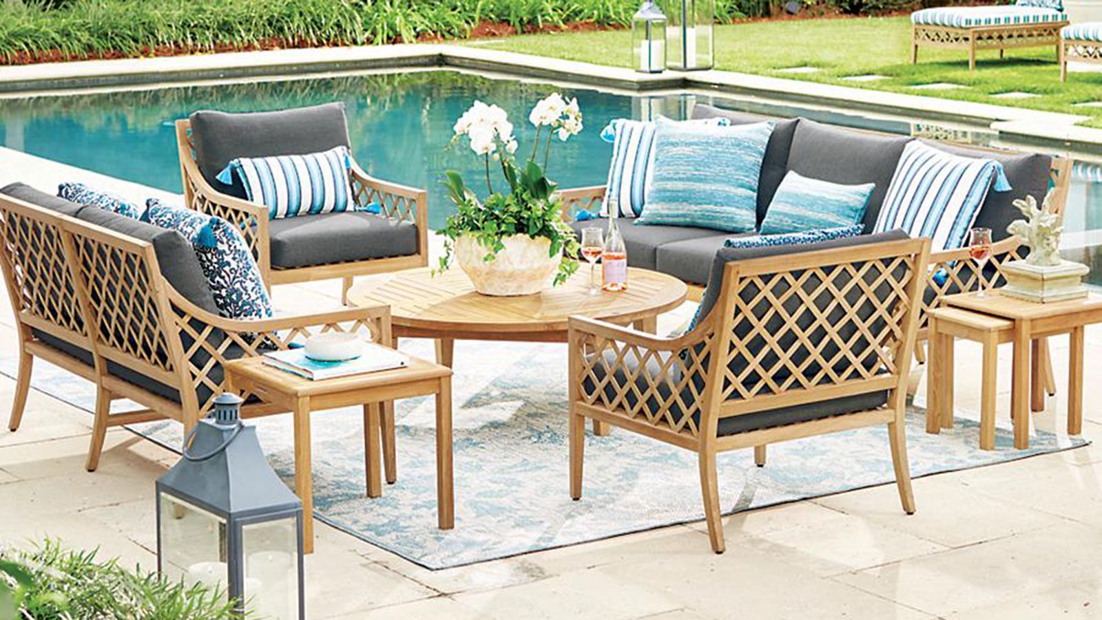 Garden Desk Recliner Cushion(No Chair) Outdoor Veranda Deck
