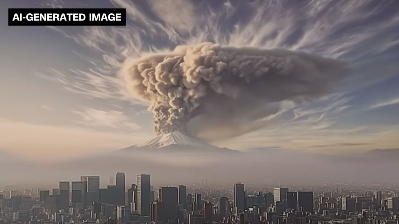Japan releases AI-generated doomsday video to warn residents of what eruption of Mount Fuji would look like