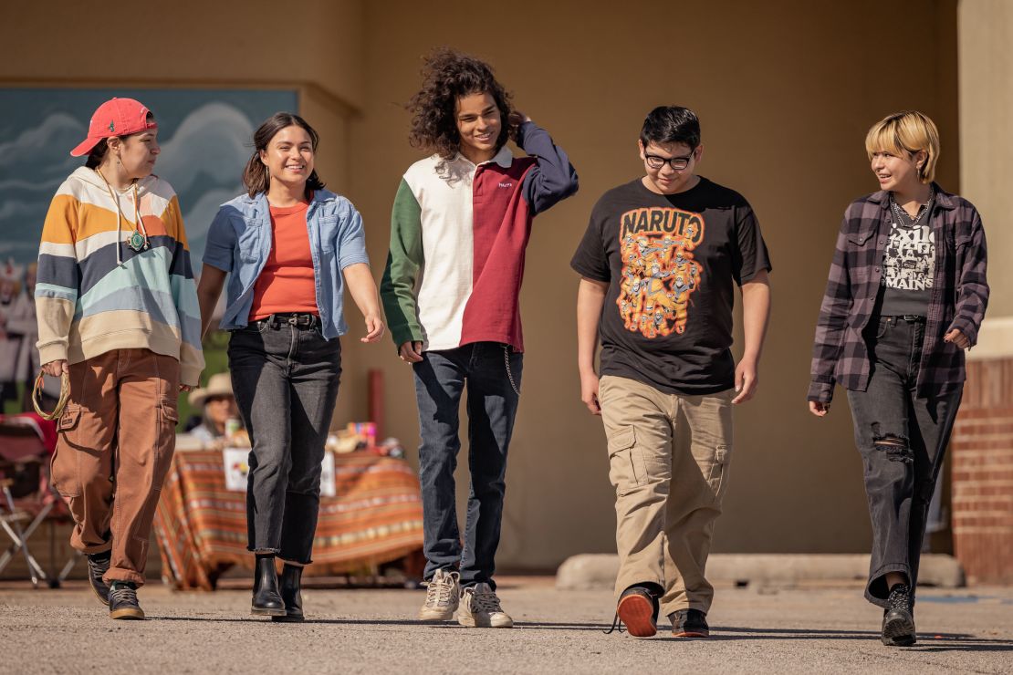 (from left) Paulina Alexis, Devery Jacobs, D'Pharaoh Woon-A-Tai, Lane Factor and Elva Guerra in 