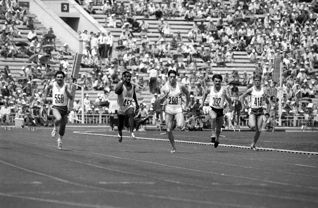 Atletik G6X76F - Olimpiade Moskow 1980 - Lari 100m Putra - Babak Penyisihan