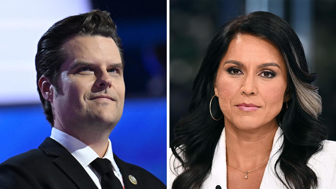 Rep. Matt Gaetz and former Rep. Tulsi Gabbard.