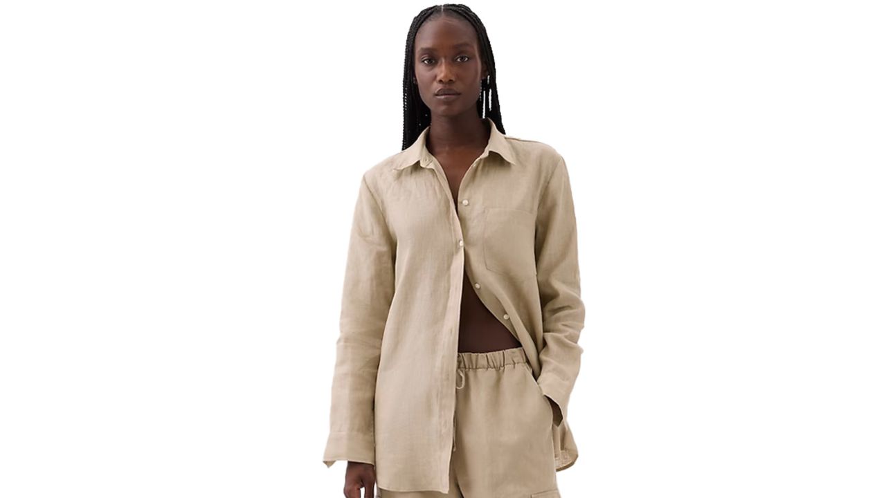 100% Linen Boyfriend Shirt