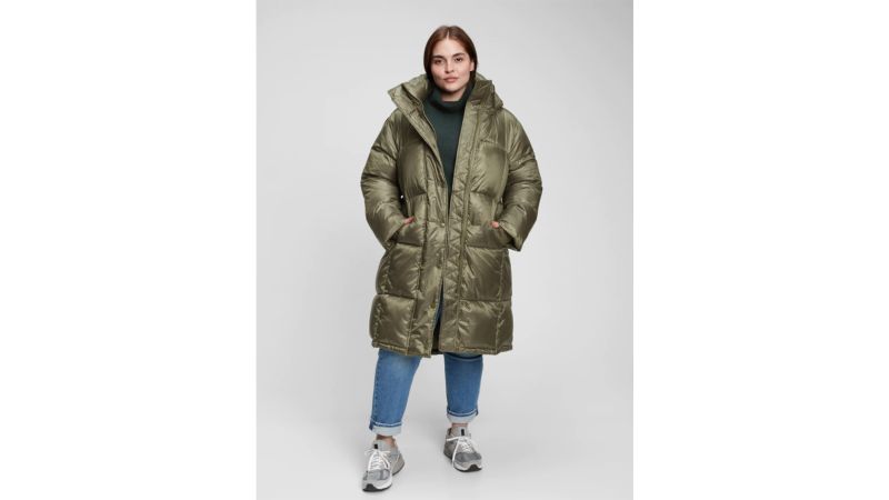 Womens Loose Quilted Puffer Jacket Coat with Hood