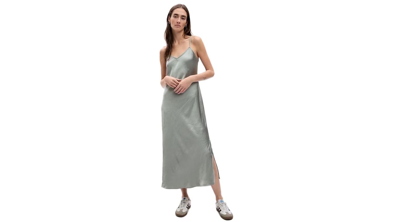 Gap Satin Midi Slip Dress