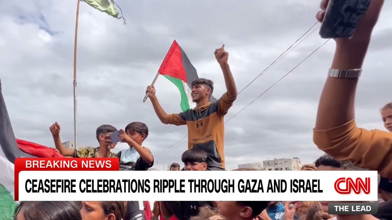 Gaza Israel ceasefire celebrations