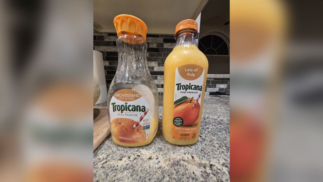 Tropicana's customers have expressed frustration at the new bottles.