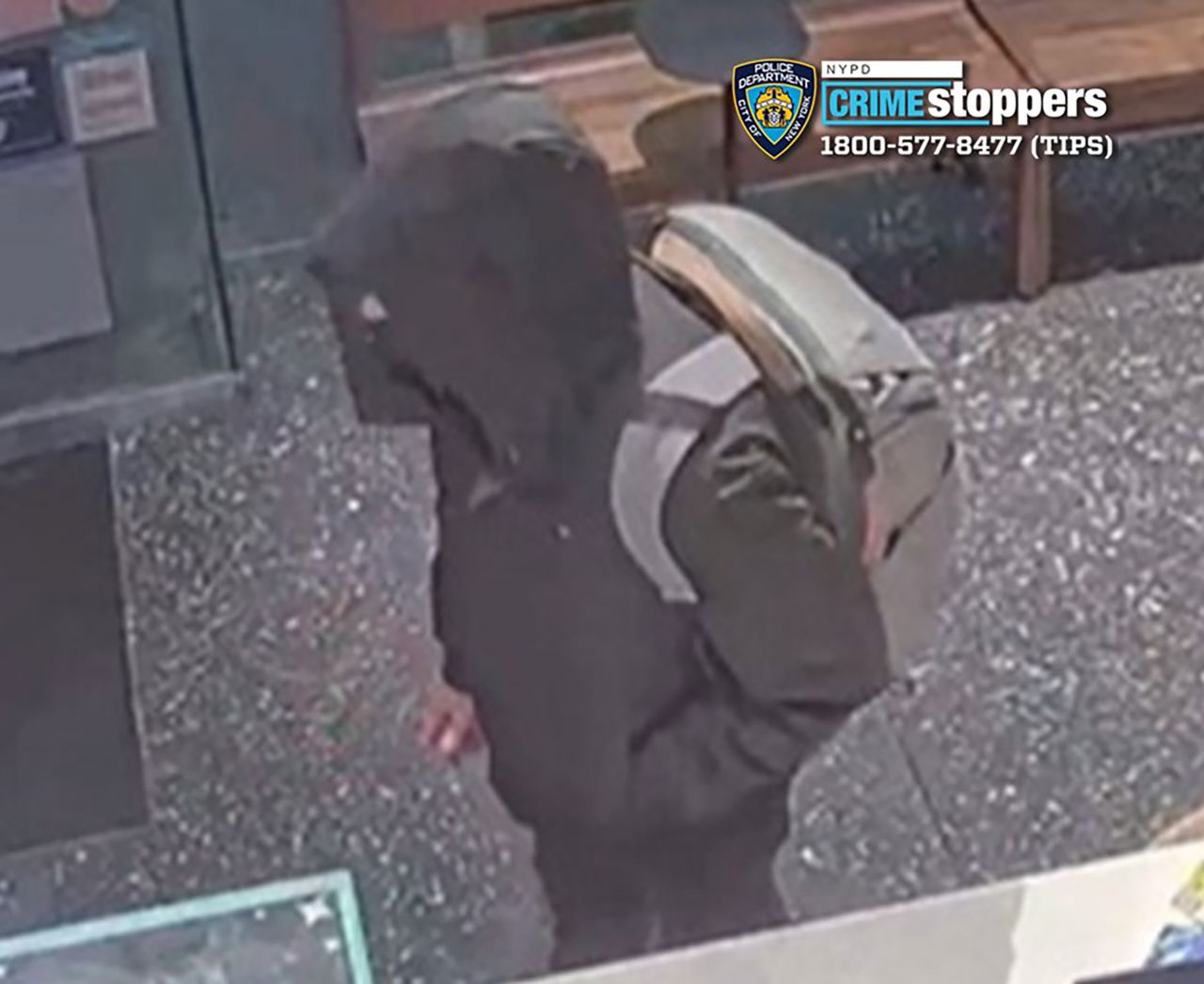  An image of the suspect released by the NYPD.