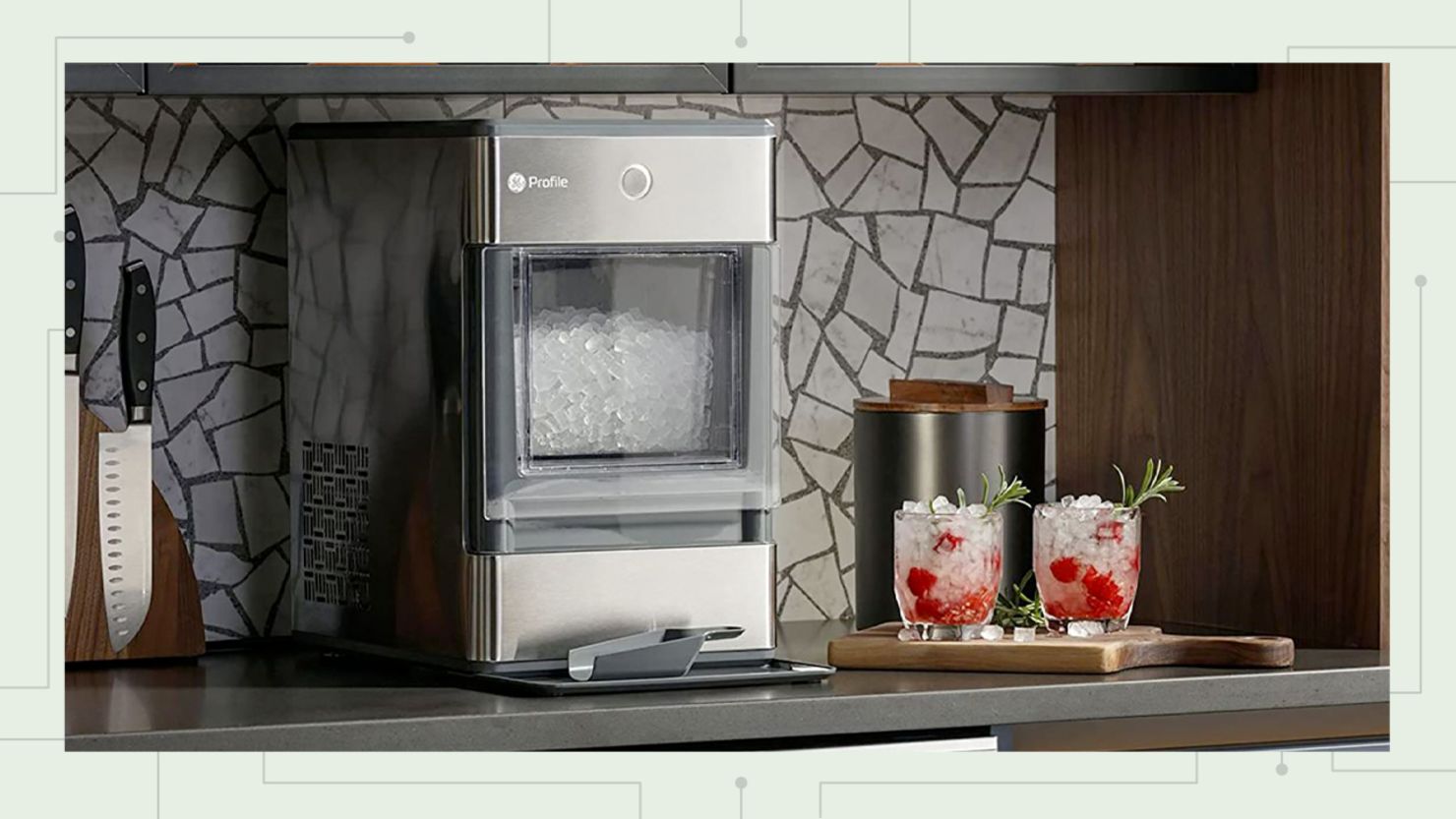 Nugget Countertop Ice Maker, Chewable Pellet Ice Machine with Self