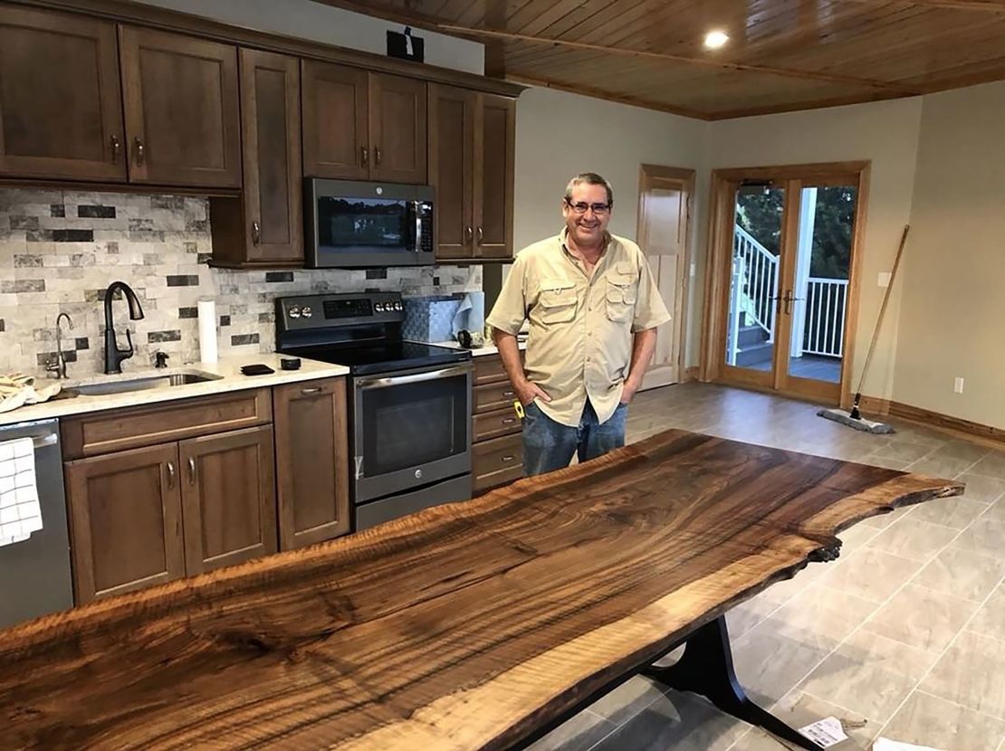 Gene Tener, pictured here at his home in Crystal River, Florida, said he is "not concerned about wind."