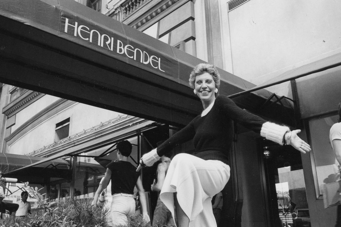 Within three years, Geraldine Stutz (pictured here outside the store in 1980) had doubled sales at Henri Bendel; she was elected to the Fashion Industry Hall of Fame in 1985.