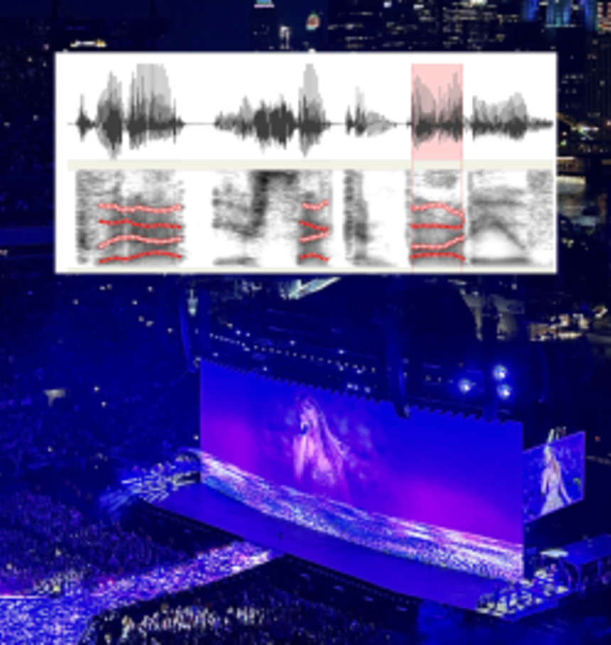Analysis of Taylor Swift's vowel sounds from her Nashville, Philadelphia and New York City eras