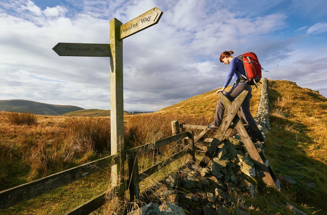 Pennine Way is one of the footpaths winding through England.