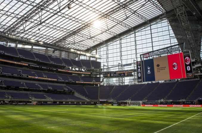 El US Bank Stadium de Minneapolis Minnesota es la casa de los Vikings de la NFL. En su debut en la Copa Oro tendrá dos partidos de cuartos de final.