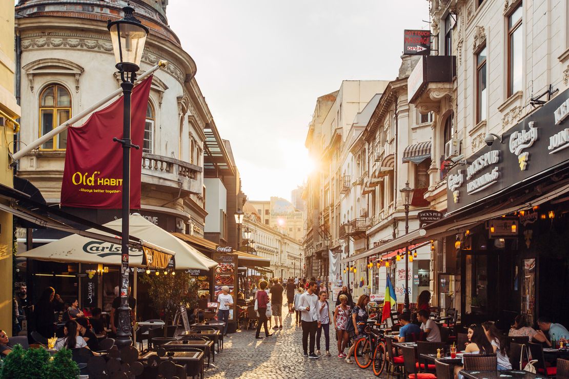 For Collins, Bucharest and its atmospheric Old Town was a delightful discovery.