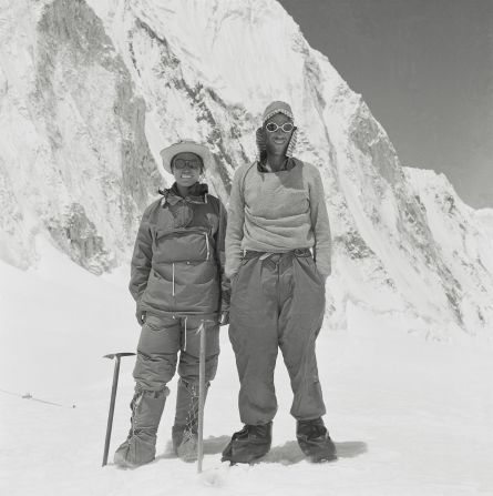 <strong>Later victory: </strong>The first documented ascent to the summit of Everest was completed in March 1953 by Tenzing Norgay and Edmund Hillary (L-R).