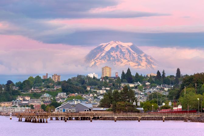 <strong>Natural beauty:</strong> Mount Rainier makes for some pretty spectacular scenery in Tacoma.