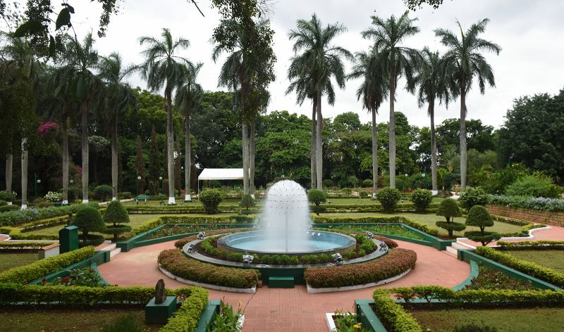 The gardens of Karnataka Raj Bhavan, the residence of the state governor, in 2018. Bengaluru was once known as