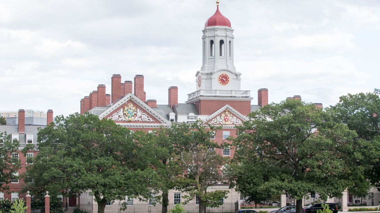 CAMBRIDGE, MA - AUGUST 30:  A Harvard University building on August 30, 2018 in Cambridge, Massachusetts. The U.S. Justice Department sided with Asian-Americans suing Harvard over issions policy.  (Photo by Scott Eisen/Getty Images)