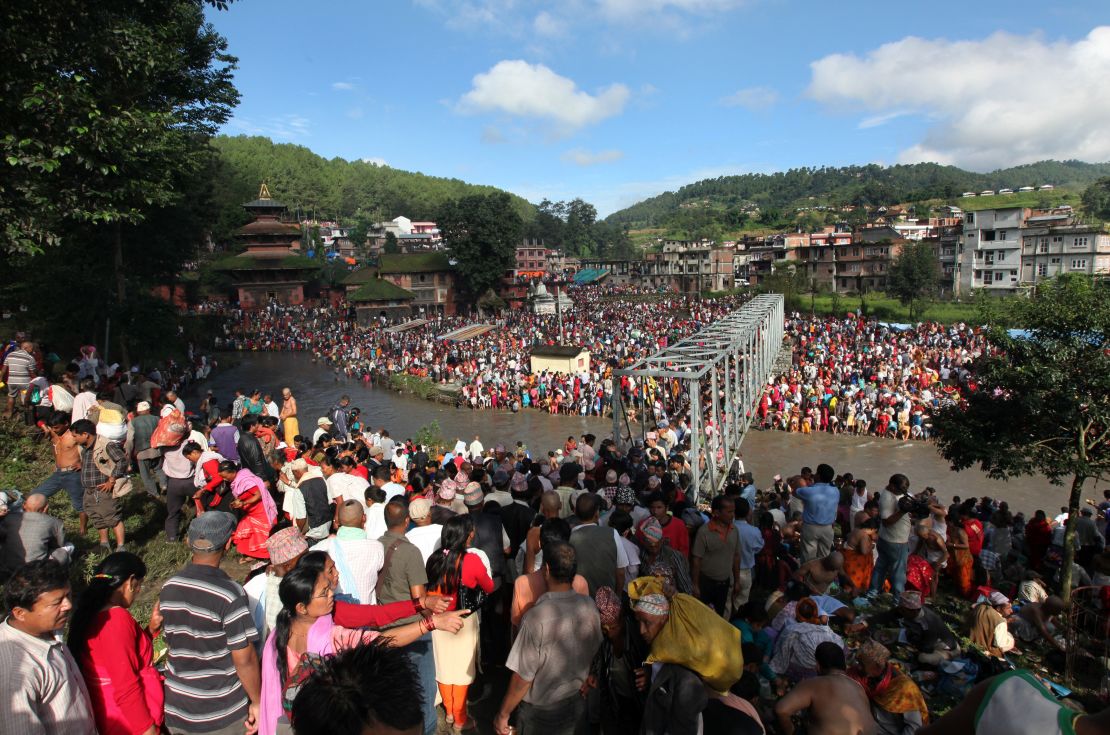 Gokarneshwor Mahadev Temple becomes a hub of activity on Kushe Aunsi (Father's Day), a Nepalese Hindu festival that sees people flock visit the site to bathe and make offerings.