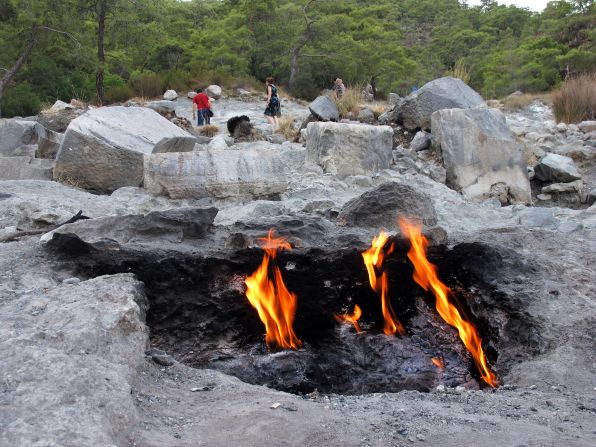 <strong>Past meets present: </strong>The burning rocks of Yanartaş are part of the Olympos Beydagları National Park, where ancient myth collides with modern life.