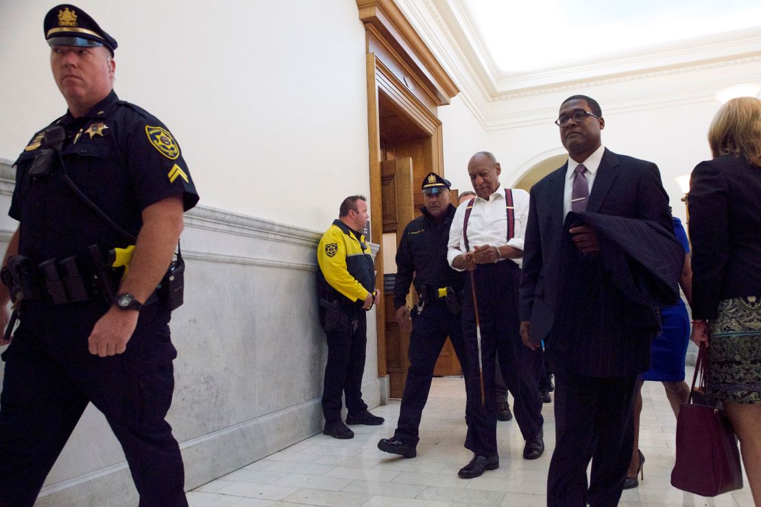 Bill Cosby was handcuffed and taken away after being sentenced to three to 10 years in prison in a sexual assault retrial in Norristown, Pennsylvania, on September 25, 2018.