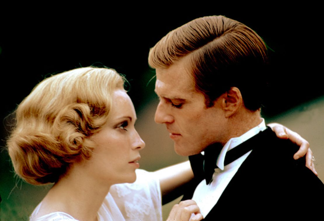 Mia Farrow and Robert Redford in "The Great Gatsby."