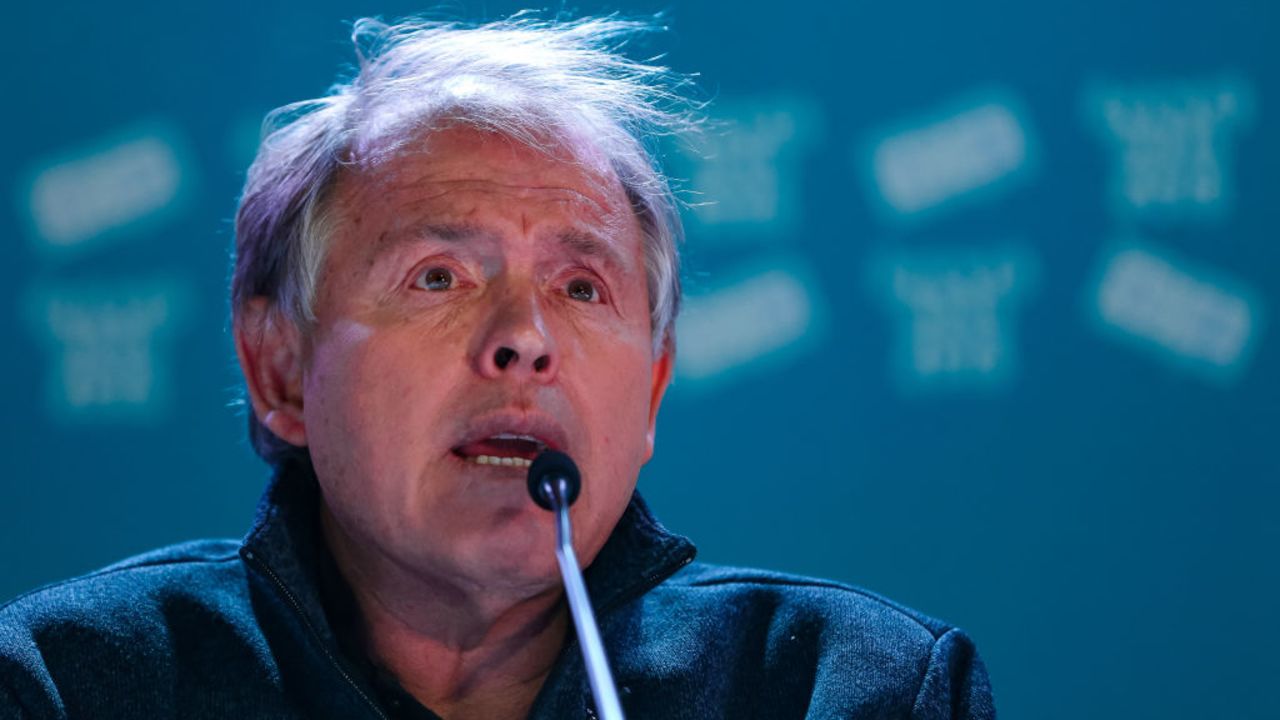 BUENOS AIRES, ARGENTINA - OCTOBER 03: Argentina Olympic Committee President and IOC member Gerardo Werthein talks to media during a press conference ahead of the Buenos Aires 2018 Youth Olympic Games at the Youth Olympic Village of Parque Roca on October 3, 2018 in Buenos Aires, Argentina. (Photo by Buda Mendes/Getty Images)