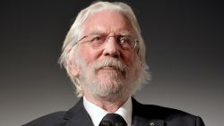 Donald Sutherland accepts the Lifetime Achievement Award at the 'Ella & John' premiere during the 14th Zurich Film Festival at Festival Centre on September 30, 2018 in Zurich, Switzerland.